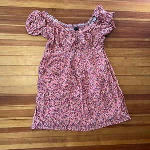 J. Crew pink floral mini dress
